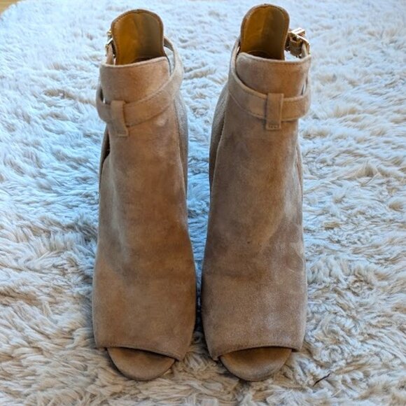 MICHAEL Michael Kors Shoes - The MICHAEL Michael Kors Lawson Open Toe Suede Bootie